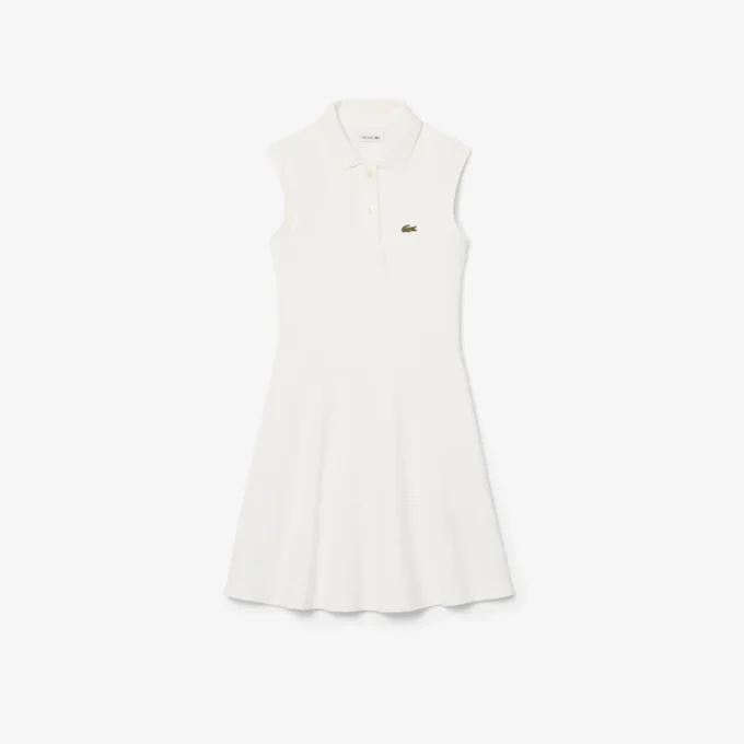 Vestido sin mangas de piqué elástico