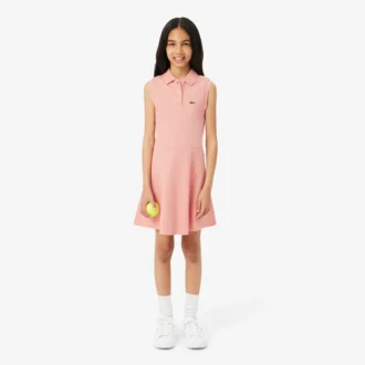 Vestido sin mangas de piqué elástico
