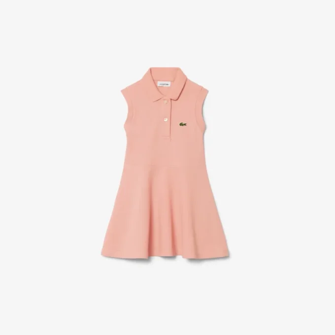 Vestido sin mangas de piqué elástico
