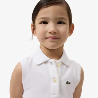 Vestido sin mangas de piqué elástico