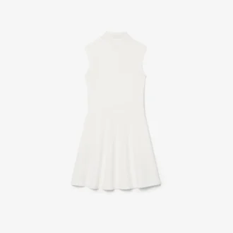 Vestido sin mangas de piqué elástico