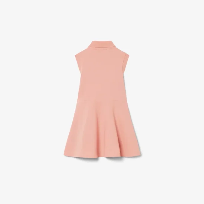 Vestido sin mangas de piqué elástico