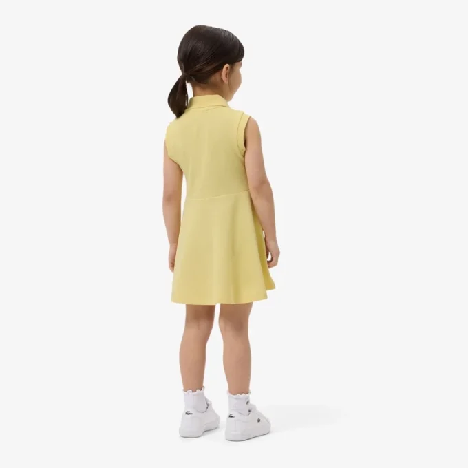 Vestido sin mangas de piqué elástico