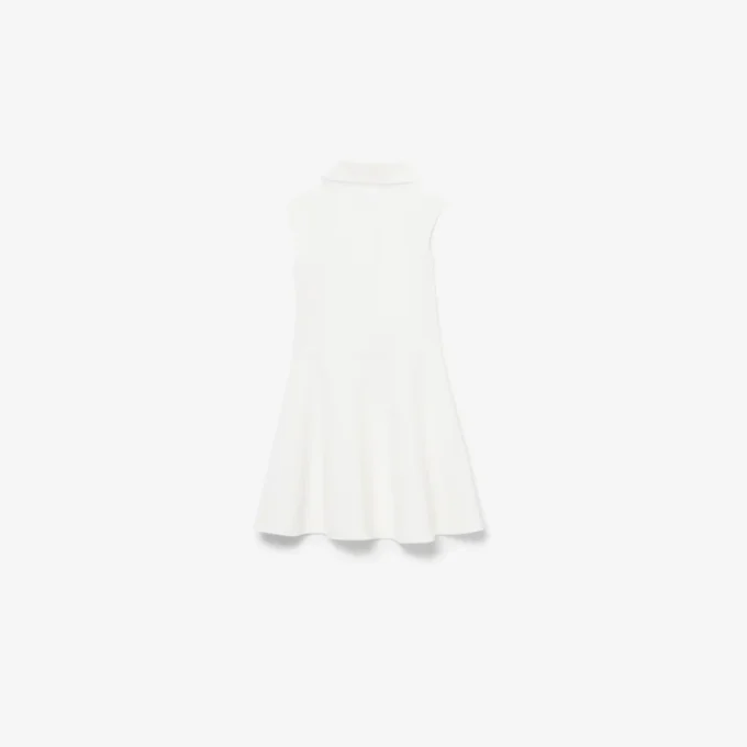 Vestido sin mangas de piqué elástico