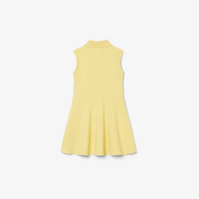 Vestido sin mangas de piqué elástico