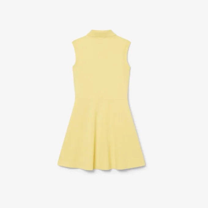 Vestido sin mangas de piqué elástico