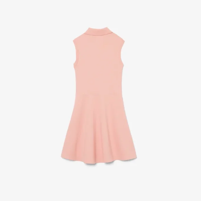 Vestido sin mangas de piqué elástico