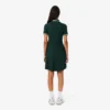 Vestido skater de mujer con cuello polo elástico