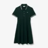Vestido skater de mujer con cuello polo elástico
