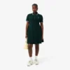 Vestido skater de mujer con cuello polo elástico