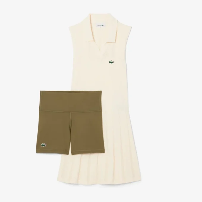 Vestido y pantalones cortos de tenis elásticos para mujer