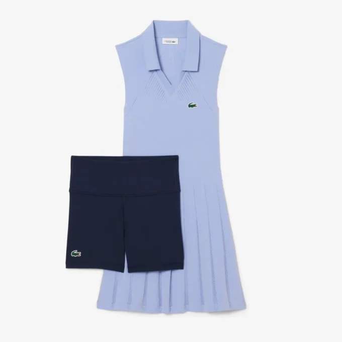 Vestido y pantalones cortos de tenis elásticos para mujer