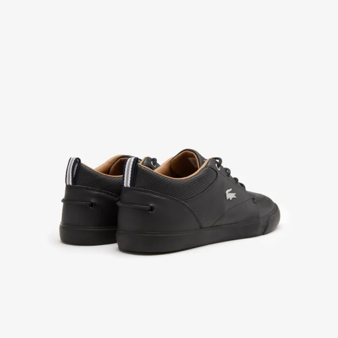 Zapatillas Bayliss de piel con cuello perforado para hombre