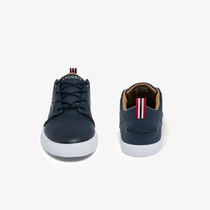 Zapatillas Bayliss de piel con cuello perforado para hombre