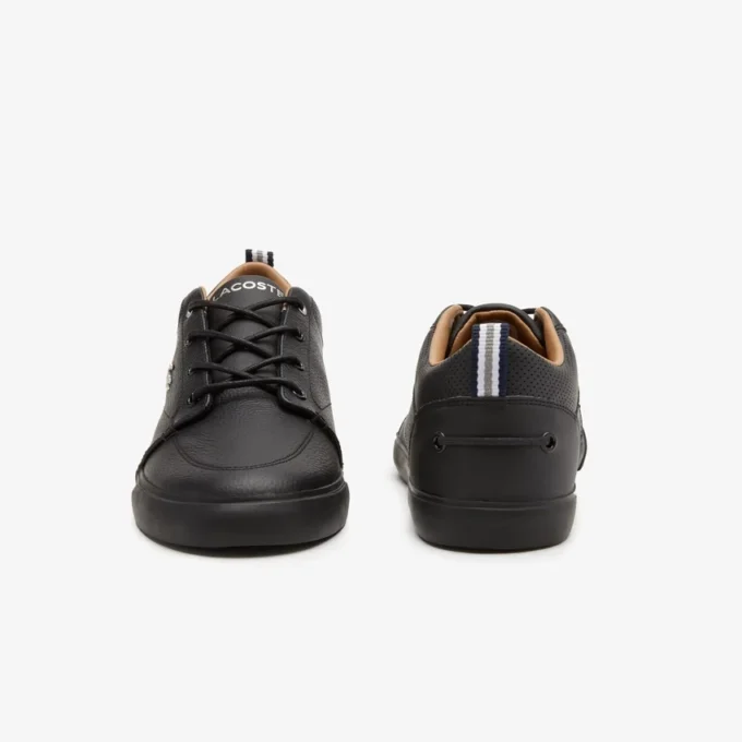 Zapatillas Bayliss de piel con cuello perforado para hombre