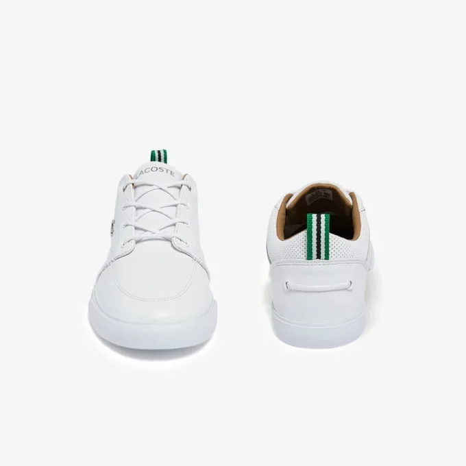 Zapatillas Bayliss de piel con cuello perforado para hombre