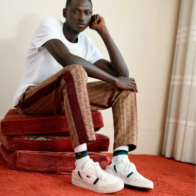 Zapatillas de piel con T-Clip para hombre